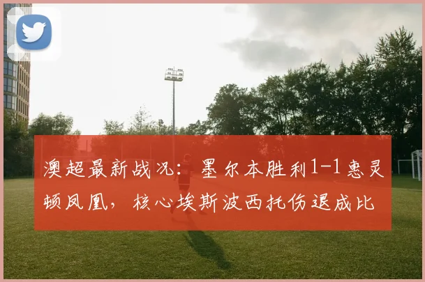 澳超最新战况：墨尔本胜利1-1惠灵顿凤凰，核心埃斯波西托伤退成比赛转折点